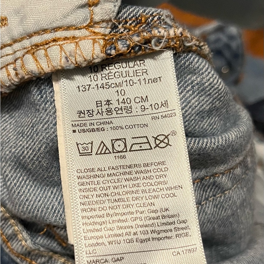 GAP Youth Jeans (girlfriend fit) Size 10 regular - Picture 5 of 5